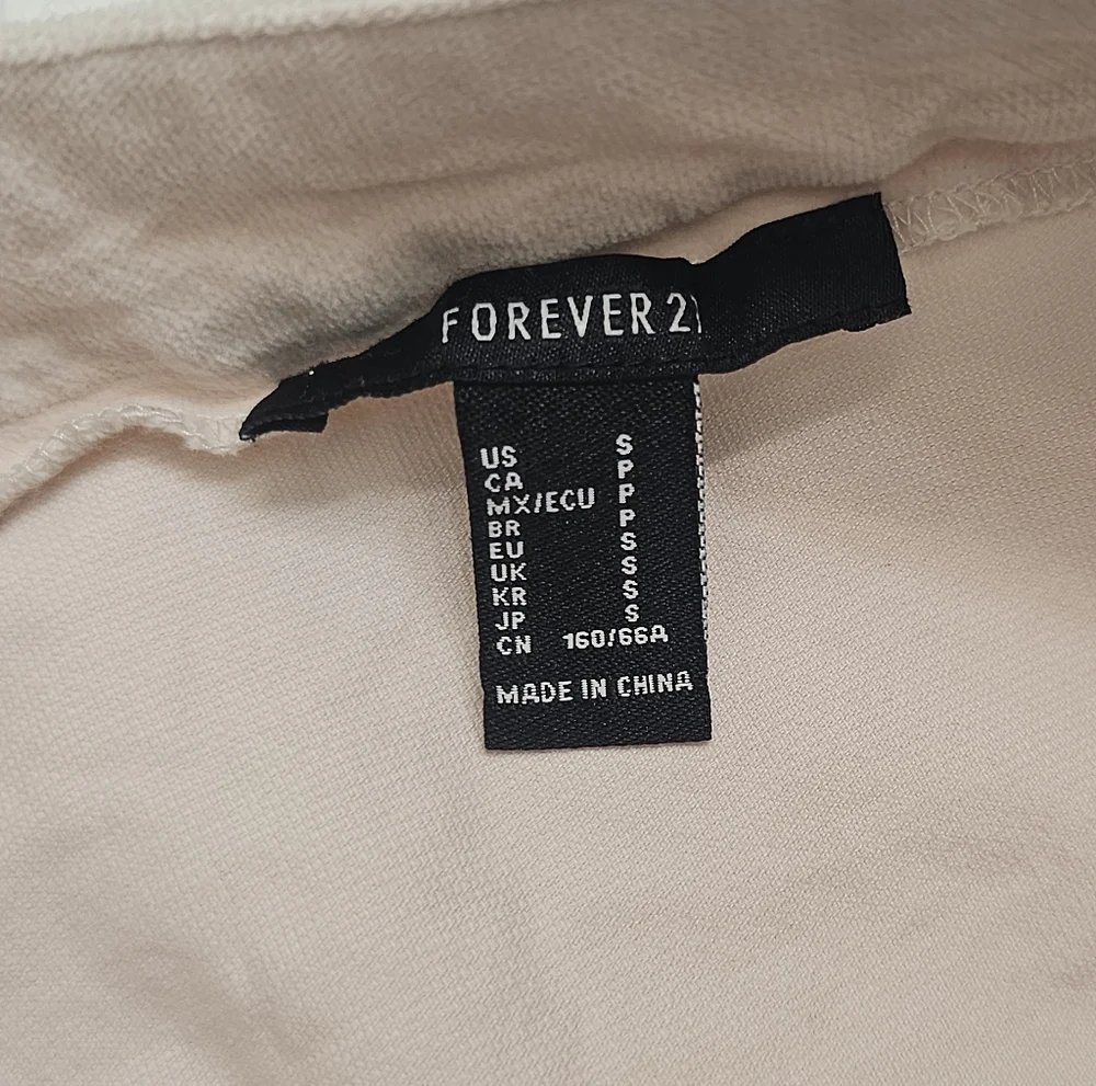 Forever 21 Button-Accent Cream Skirt - Picture 3 of 3